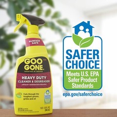 Goo Gone Heavy Duty Cleaner and Degreaser 16 Fl Oz Pack of 2 Surface Safe