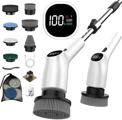 -Electric Spin Scrubber – 10-In-1 Cordless Shower Scrubber & Cleaning Brush with