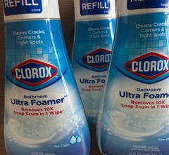 Clorox Bathroom Ultra Foamer, Cleaner Spray Refill, Rain Clean, 16oz Lot Of 3 OP