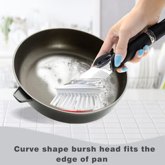 Dish Brush Refills for OXO Soap Dispenser, 4 Pack Replacement Heads for Scrubber
