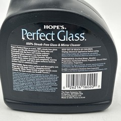 HOPE’S Perfect Glass Cleaner Spray, Streak-Free, Ammonia-Free Window NEW