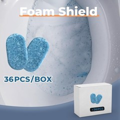 36 Pieces Foam Shield Smart Toilet Splash-Resistant Toilet Cleaner Fresh Air