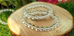 Angel Protection Bracelet – Aura Quartz Beaded Bracelet for Energy Healing