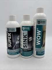 Sink Restorer Kit 3-Step System: Heavy Duty Kitchen Sink Cleaner Hard Water
