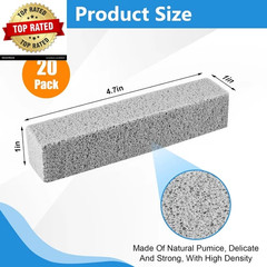 20 Pack Pumice Stone Toilet Bowl Cleaner, Pumice Stone for Cleaning Stick