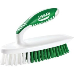 (2)-Libman Easy-Grip 4.75 In. Polymer Sanoprene Bristle Rubber Grip Scrub Brush