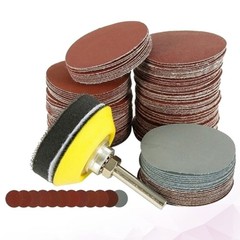 100Pcs Durable Yellow Emery Papers for Polishing Metal Wood and Ceramics