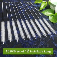 10 Drinking Straw Cleaning Brush Set 12″ Extra Long Water Bottle Pipe Cleaners