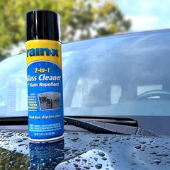 2-In-1 Glass Cleaner Plus Rain Repellent, 18 Ounce , BLUE