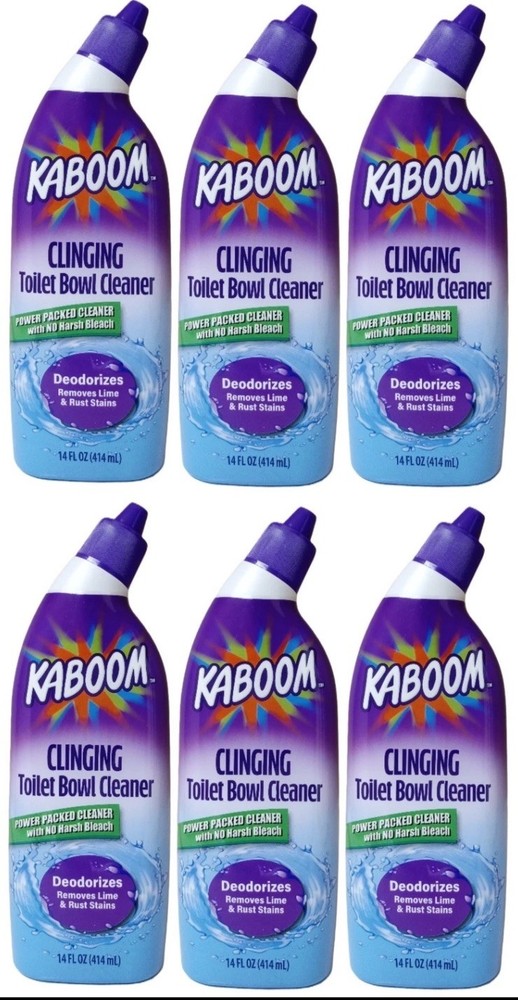 6 Pack- KABOOM Clinging Toilet Bowl Cleaner and Deodorizer 14 Fl. Oz. (Each) DPP