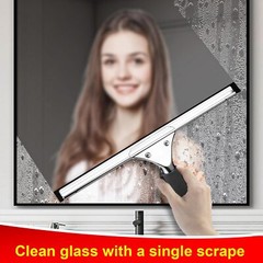Window Squeegeeยallpurpose Stainless Squeegee Adhesive Household Steel Showe…