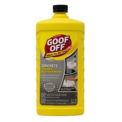 Goof off FG820 Concrete Degreaser 32 Oz cleans grease and oil stains remover