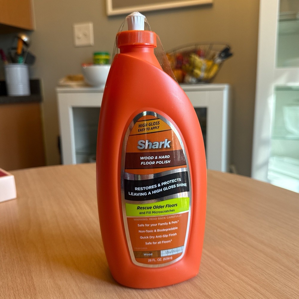 Shark Sonic Duo Wood & Hard Floor Polish 28 Fl oz Orange Bottle Sealed
