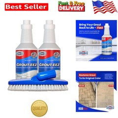 Heavy-Duty Grout Cleaner Set with Stand-Up Brush – Ideal for Ceramic & Porcelain