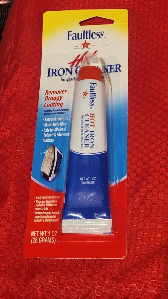 HOT IRON CLEANER clean draggy iron bottom metal sole plate FAULTLESS 1211