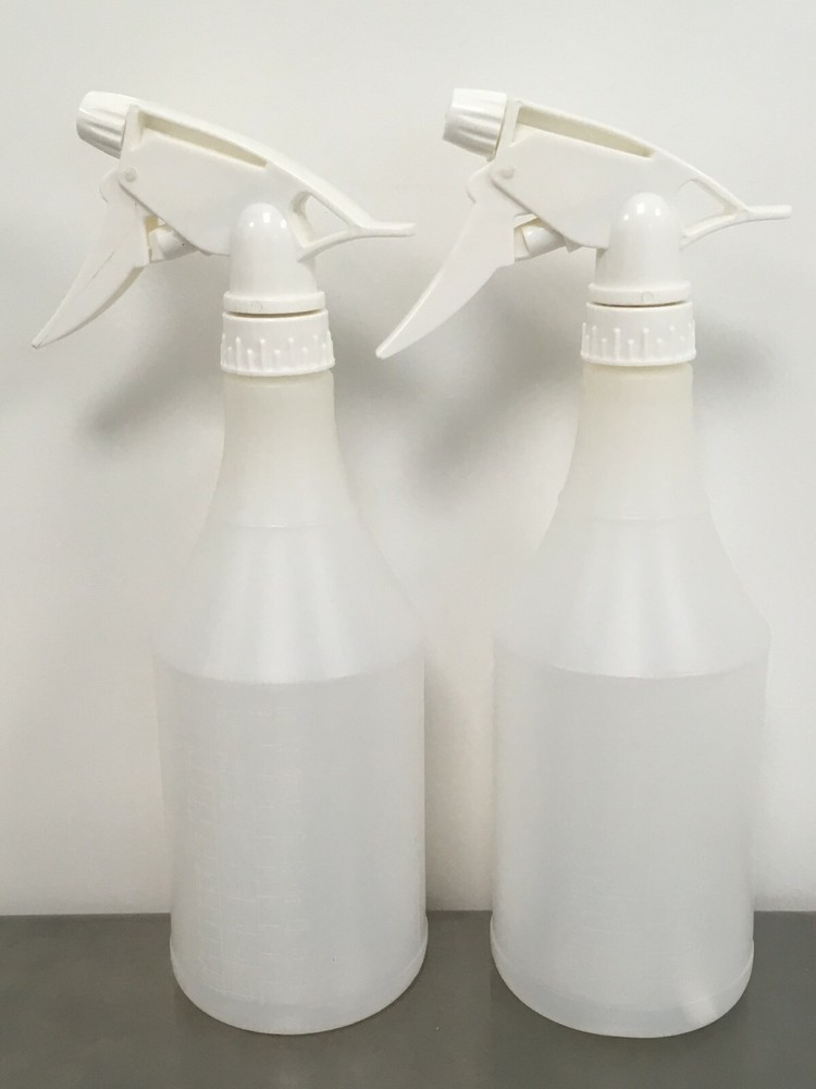 24 Oz Plastic Spray Bottles Two(2) Pack Upside Down, All Position Sprayer Mister