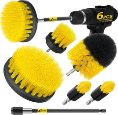Holikme 6Pack Drill Brush Power Scrubber Cleaning Brush Extended Long Attachment
