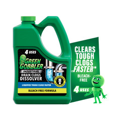 Green Gobbler Industrial Strength Drain Clog Cleaner Gel – 64oz
