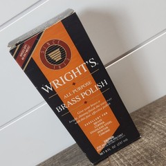 Wright’s Brass Polish Vintage Bottle Discontinued 8oz