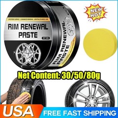 Rim Renewal Paste for Car Wheel Scratch Care, 30/50/80g | Hub polishing paste