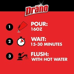 160oz Drain Cleaner Gel Hair Grease Clog Remover Safe for Kitchen Sink Shower