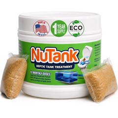 Septic Tank Treatment – 12 Dissolving Packets – 1 Year Supply of Septic Safe …