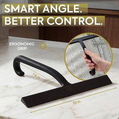 Shower Squeegee for Glass Doors – Bathroom Squeegee for Shower Glass & Tile W…