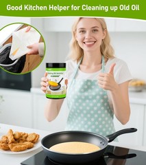 YULOFMVE Cooking Oil Solidifier Powder, Solidifies 28 Ounce (Pack of 1), 28oz