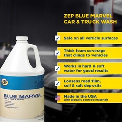 Zep Blue Marvel Car and Truck Wash – 1 Gallon (Case of 4) 35624