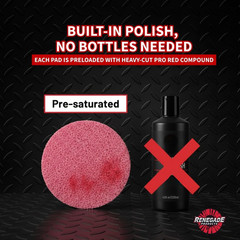 Renegade Pro Pads – Pre-Saturated Red Metal Polishing Pads for Aluminum & Stainl
