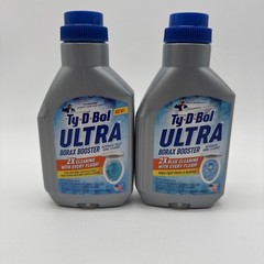 NEW 2 pack TY-D-BOL BLUE ULTRA BOOSTER IN TANK LIQUID TOILET BOWL 2X CLEANER