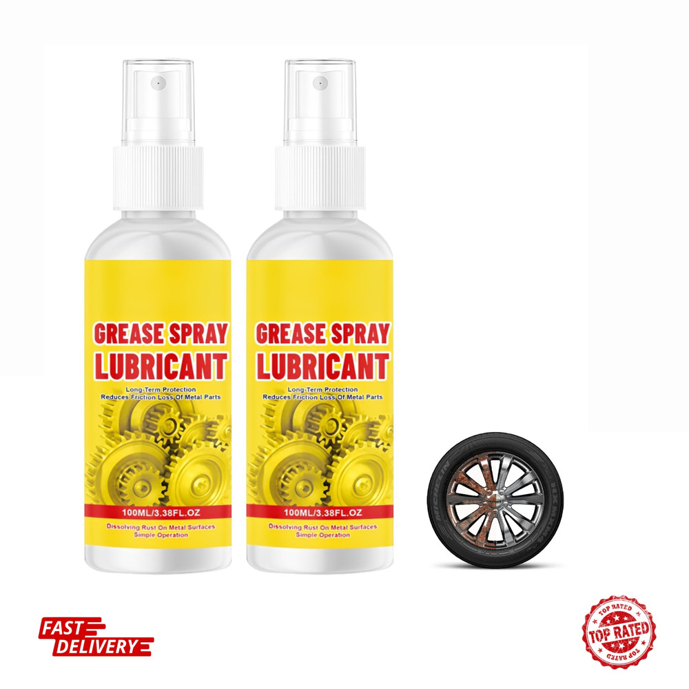 2Pcs Anti-Rust Lubricant Spray & Rust Remover, Rust Remover Spray for Metal, Mul