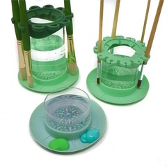 Ultimate Rinse Cup Paint Brush Cleaner, Mug 4 in, Green | Non-Spill Paint Wat…