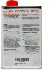 Luxury Boiled Linseed Oil – 32 Fl Oz, Clear Finish for Indoor & Outdoor Wood