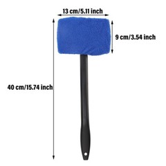 3PCS Window Windshield Cleaning Tool Microfiber Car Wiper Cleaner Glass Brush US