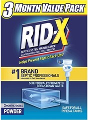 NEW RID-X Septic Treatment, 3 Month Supply Of Powder, 29.4 oz