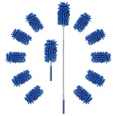 12 Pack Microfiber Dusters for Cleaning, High Duster with Extension Pole, Lon…