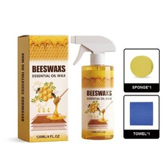 Beeswax Spray Essential Oil Wax,Multi-Purpose Furniture Polish,Wood Care Spray