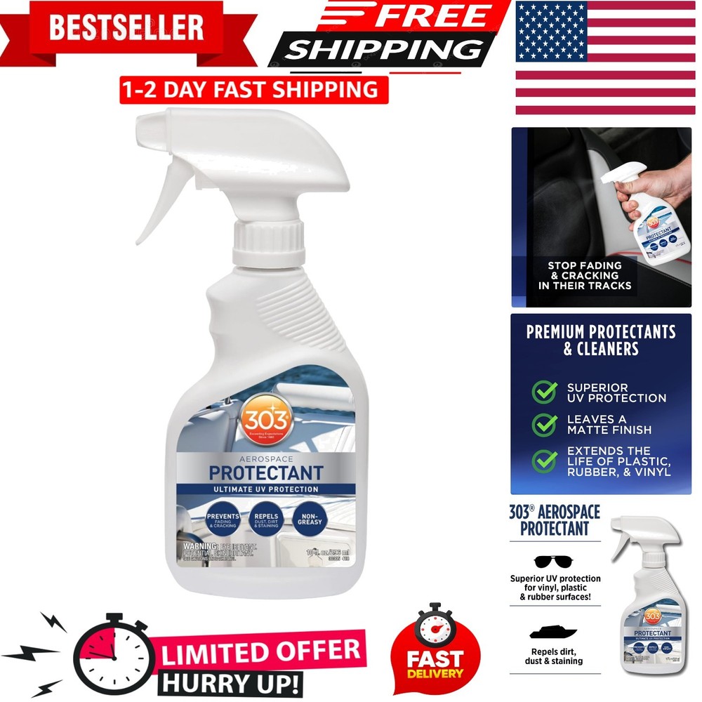 303 Products Marine Aerospace Protectant – UV Protection – Repels Dust, Dirt,…