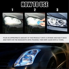 Car Headlight Polish Scratch Repair Fluid Lens Restoration Cleaner