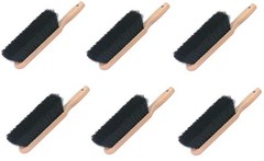 Harper 454 14″ Wood Natural Synthetic Blend Horsehair Counter Brush – Quantity 6