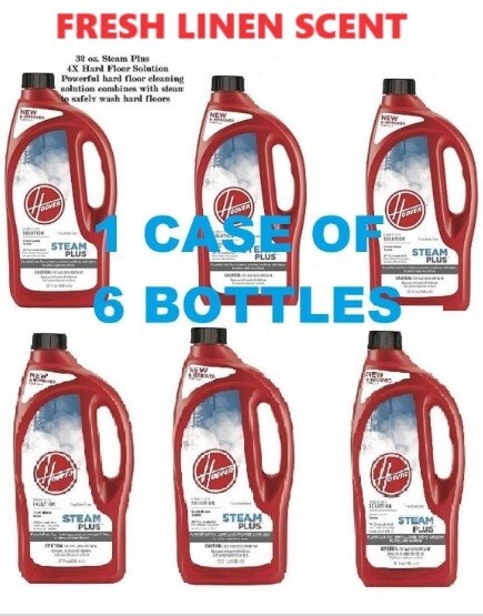 6 PK HOOVER 32 OZ Steam Mop Plus 4X Concentrated Hard Floor Cleaning Solution