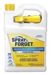 1 Gal. Ready to Use Spray & Forget House & Deck Cleaner Removes Mold Stains