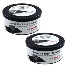 Bosch 12010030 Glass Cooktop Cleaner For Electric & Induction Cooktops Set of 2