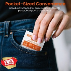 RSQAZQ Stain Remover Wipes White 200 Portable