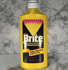 VTG 1982 Johnson Brite Floor Shine Cleaner 16 Fl Oz NOS Garage Pantry Prop