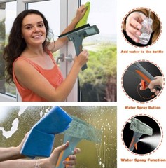 jalador de ventana limpiador extensible con spray 3 en 1 equipo de limpieza tool