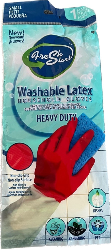 Cleaning Gloves Washable Latex Gloves Household Heavy Duty Choose your Size