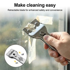 Cooktop Scraper,Multi-Purpose Scraper Cleaning Tool,Razor Holder for Cleaning