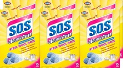 Small Steel Wool Soap Pads x 6 Packs – Stain & Rust Cleaner